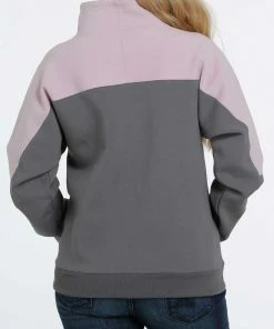 Women's Cinch 1/4 Gray Zip Pullover
