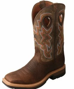 Twisted X Men's Alloy Toe Lite Western Work Boot Steel Toe Work Boots