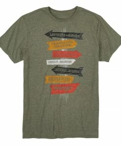 Men's Wrangler Short Sleeve Tee With Directional Sign