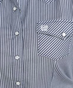 Cinch Blue Stripe Women's Pearl Snap Shirt