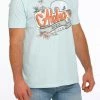 T-Shirts/Polos Men's Cinch Heather Light Blue Short Sleeve Tee