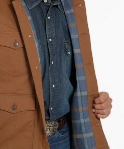 Men's Cinch Brown Canvas Jacket