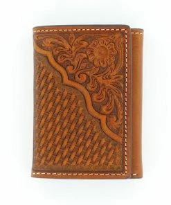 M & F Wallets Nocona Pro Series Tooled Tri-Fold Wallet