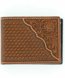 M & F Nocona Leather Pro Tooled Bi-Fold Wallet Wallets