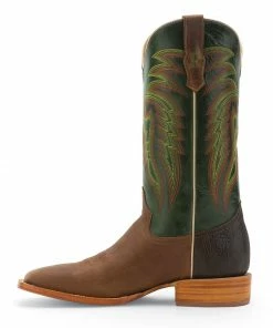 Men's R. Watson Mad Cat Tan Cow/Emerald Green Cowhide Boot