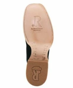 Women's R. Watson Black Suede/Black Sinatra Calf Western Boot