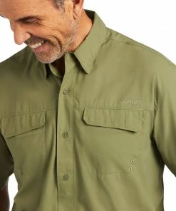 Short Sleeve Shirts Men's Ariat Venttek Outbound Classic Deep Lichen Green Short Sleeve Shirt 5 Short Sleeve Shirts Men's Ariat Venttek Outbound Classic Deep Lichen Green Short Sleeve Shirt