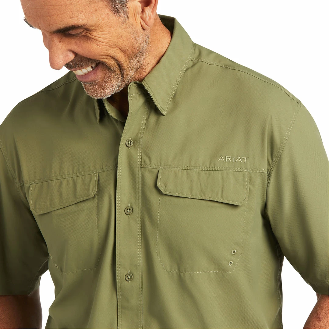 Short Sleeve Shirts Men's Ariat Venttek Outbound Classic Deep Lichen Green Short Sleeve Shirt 3 Short Sleeve Shirts Men's Ariat Venttek Outbound Classic Deep Lichen Green Short Sleeve Shirt