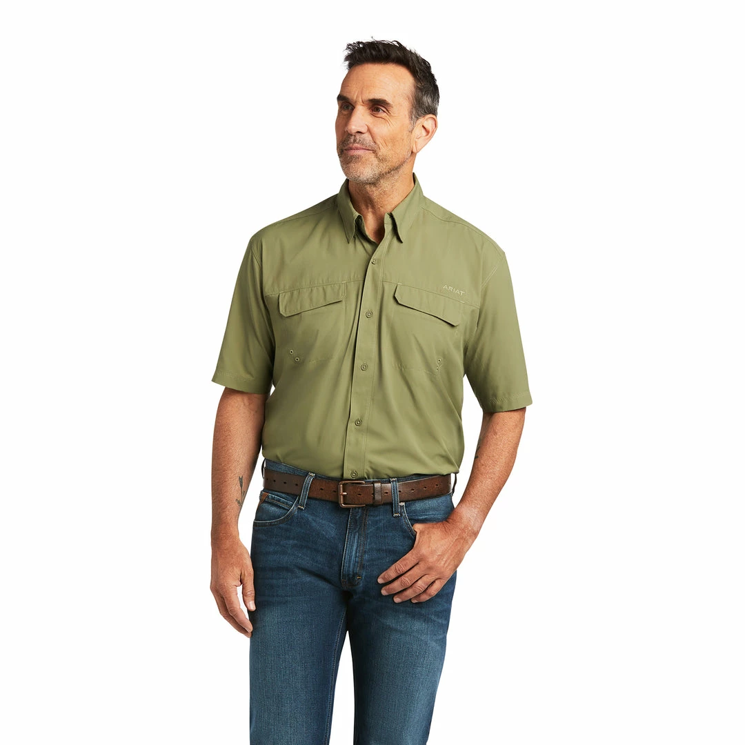 Short Sleeve Shirts Men's Ariat Venttek Outbound Classic Deep Lichen Green Short Sleeve Shirt 1 Short Sleeve Shirts Men's Ariat Venttek Outbound Classic Deep Lichen Green Short Sleeve Shirt