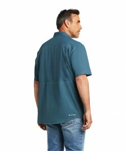 Men's Ariat VentTek Outbound Classic Stargazer Short Sleeve Shirt Short Sleeve Shirts
