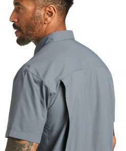 Men's Ariat VentTek Outbound Fitted Carbon Zero Short Sleeve Shirt