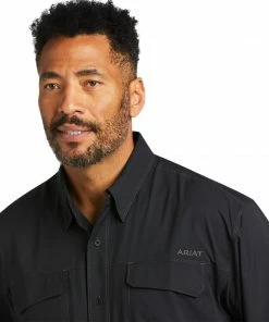 Men's Ariat VentTek Outbound Classic Fit Black Long Sleeve Shirt