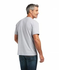 Men's Ariat Hibiscus Athletic Heather Short Sleeve Shirt