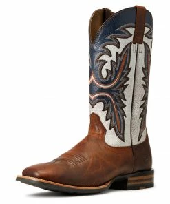 Western Boots Men's Ariat Brushrider Penny Brown Western Boot