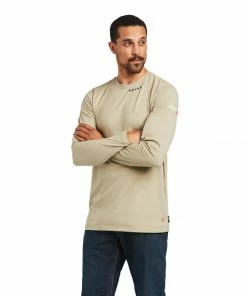 Men's Ariat FR Khaki Baselayer T-Shirt