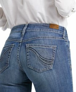 Jeans Women's Ariat Trouser Mid Rise Jennifer Wide Leg Jean