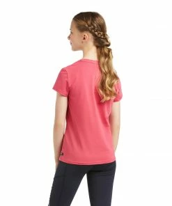 Girl's Western Shirts Girls Ariat Youth Identity Parade Party Punch T-Shirt