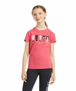 Girl's Western Shirts Girls Ariat Youth Identity Parade Party Punch T-Shirt