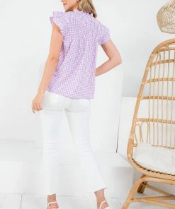 THML Women's Flutter Sleeve Top