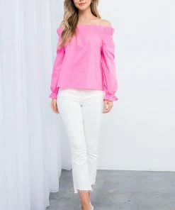 THML Women's Hot Pink Multi Purpose Top Tops