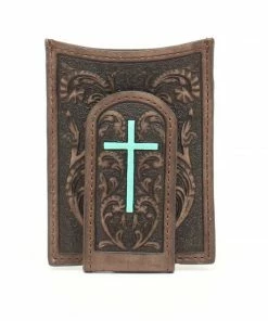 M & F Wallets Turquoise Cross Wallet