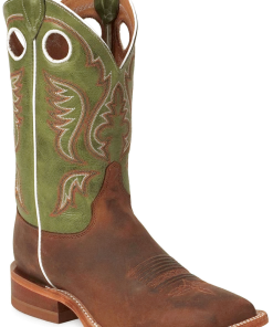 Western Boots Justin Bent Rail Austin Cognac