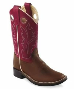 Youth Jama Red Square Toe Boots