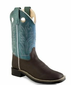 Kid's Jama Blue Square Toe Boots