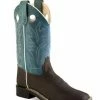 Youth Jama Blue Square Toe Boots