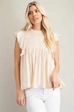 Glam Women's Cream Top 1 Glam Women's Cream Top