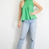 Glam Women's Kelly Green Top