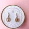BB Lila "Saint" Gold Huggies Earrings Jewelry