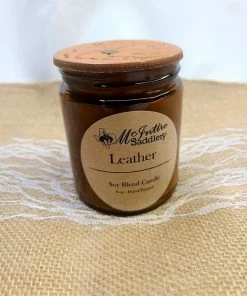 McIntire Saddlery 8 Oz Amber Glass Jar