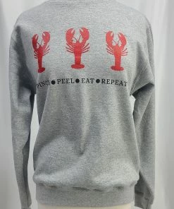 Frey Outfitters Pinch Peel Repeat Gray Sweatshirt Women