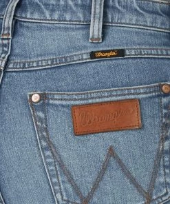 Women's Wrangler Retro Green Jean High Rise Trouser