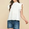 Pinch Tops Women's White Top