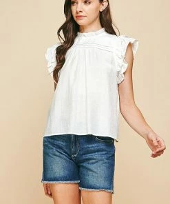 Pinch Tops Women's White Top