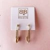 BB Lila Jewelry Safety First Button Diamond Earrings